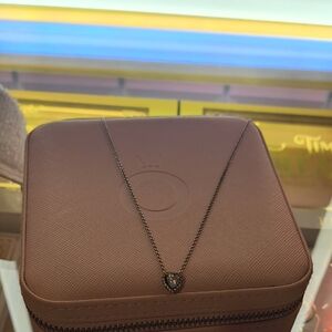 Elegant Heart Pendant Necklace With Chain By Pandora